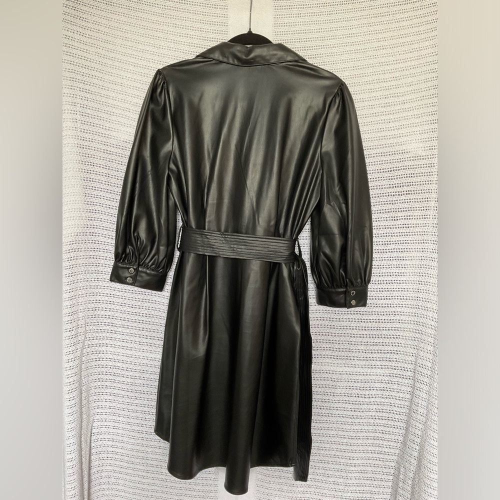 Karl Lagerfeld Black Bishop Sleeve Cocktail Dress - Picture 2 of 10
